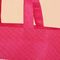 Los bolsos de compras reutilizables rojos claros que doblan en ellos mismos modificaron el logotipo para requisitos particulares proveedor