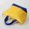 La bolsa de asas amarilla amistosa de la lona de Eco/bolsos de compras grandes de alta resistencia de la lona proveedor