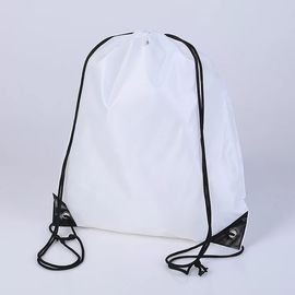 Mochila blanca del lazo de Trainning, bolso grande impermeable de los deportes del lazo