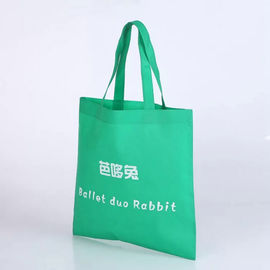 China Impresión no tejida manejada verde de la transferencia de calor de los bolsos de compras de la tela fábrica