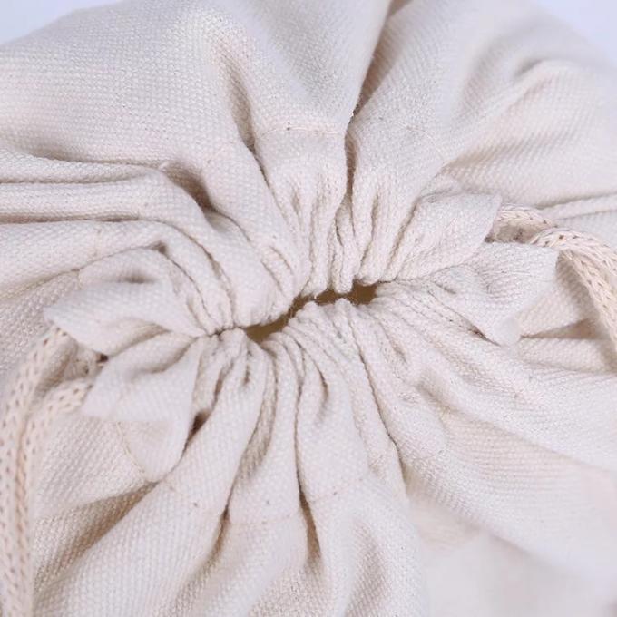 Bolso de lazo natural colorido de la lona de algodón con la cuerda larga de la dureza