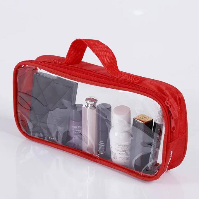 Eco - bolso cosmético amistoso del PVC con la impresión de la transferencia de calor de la pantalla de seda